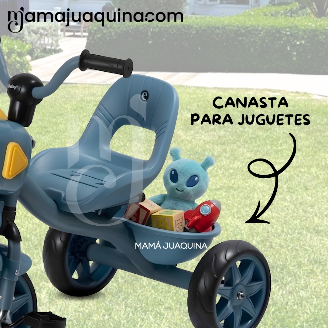 TRICICLO CHAVITO MUSICAL «CHOP» CON DISEÑO A PEDALES - 5