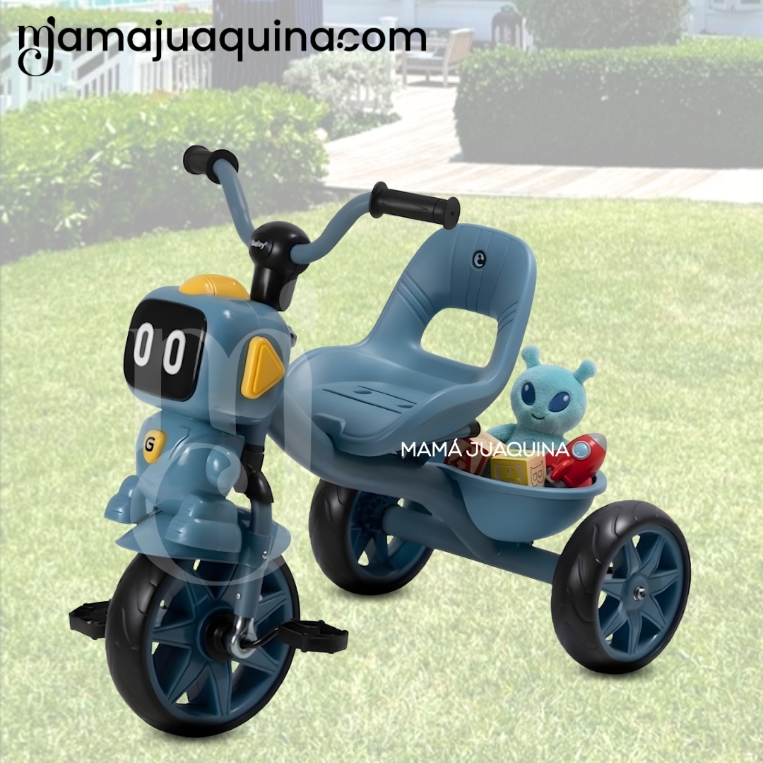 TRICICLO CHAVITO MUSICAL «CHOP» CON DISEÑO A PEDALES - 6