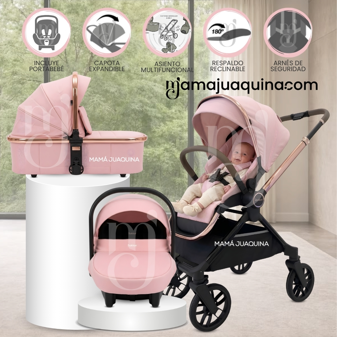 COCHE MOISÉS TRAVEL SYSTEM «HELEN PLUS» CON SISTEMA ADAPTABLE Y PORTA BEBÉ - 1