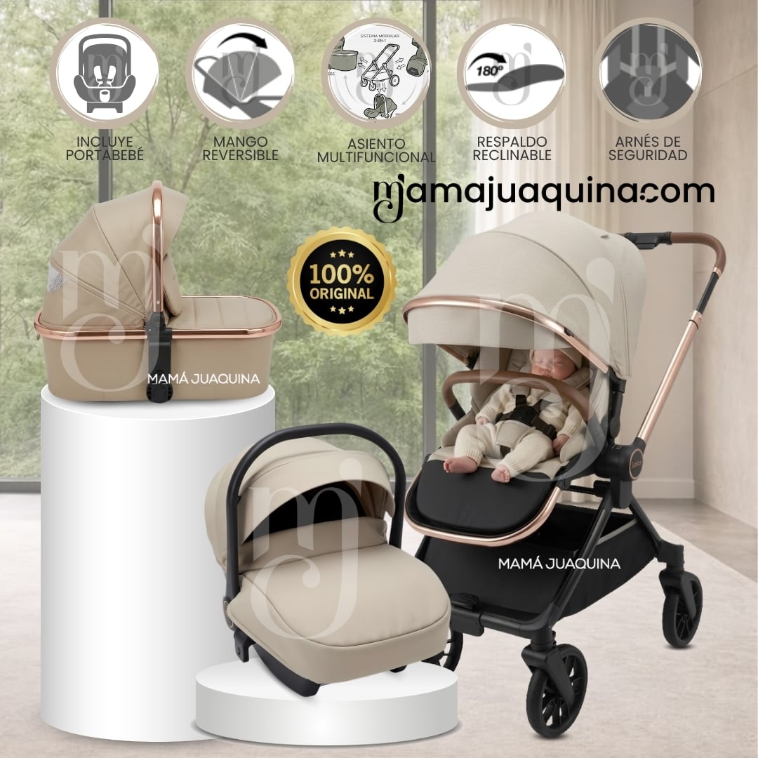 COCHE MOISÉS TRAVEL SYSTEM «HELEN PLUS» CON SISTEMA ADAPTABLE Y PORTA BEBÉ - 1