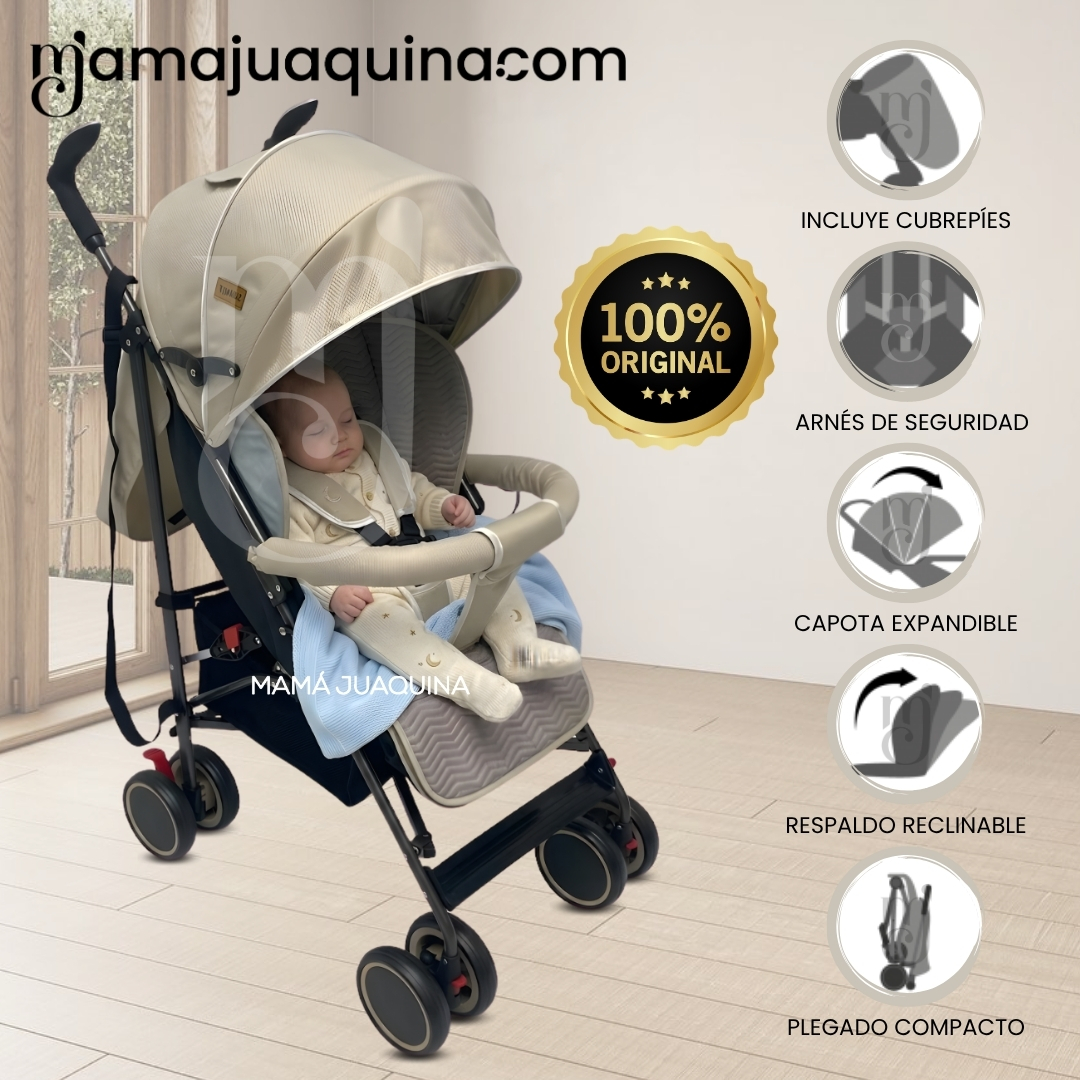 COCHE BASTÓN PLEGADO COMPACTO «LORY» EDICIÓN EXCLUSIVA - 1