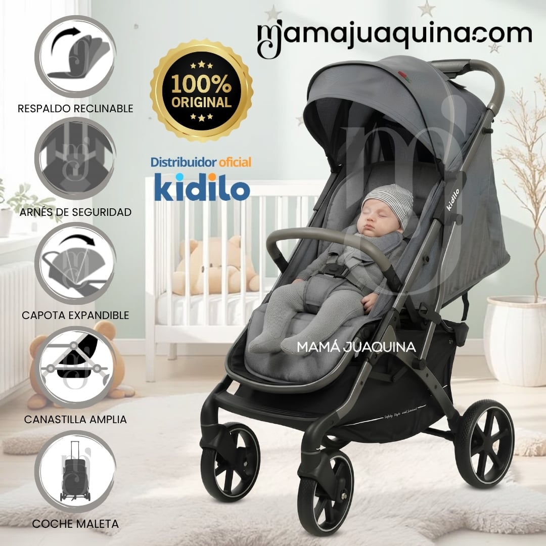 COCHE MALETA DE PASEO KIDILO «INDIGO» COLECCIÓN EXCLUSIVA - 1