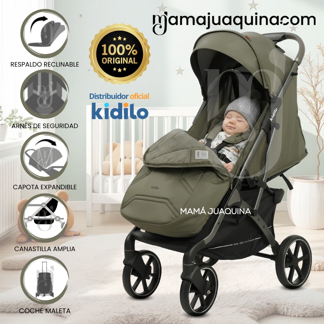 COCHE MALETA DE PASEO KIDILO «INDIGO» COLECCIÓN EXCLUSIVA - 1