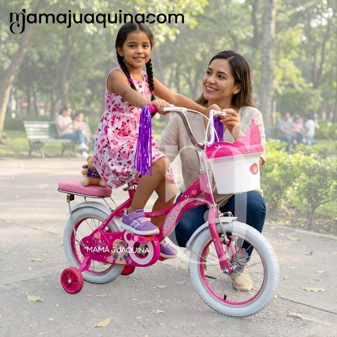 BICICLETA CAMPERA PARA NIÑA ARO 16 «NERY II» CON CANASTA - 2