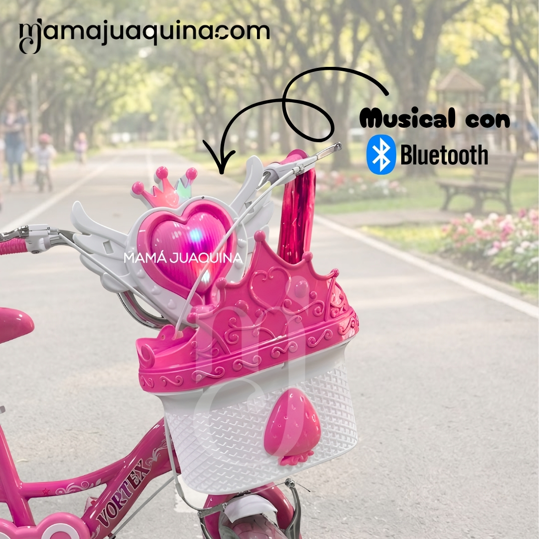 BICICLETA CAMPERA PARA NIÑA ARO 16 «NERY II» CON CANASTA - 3