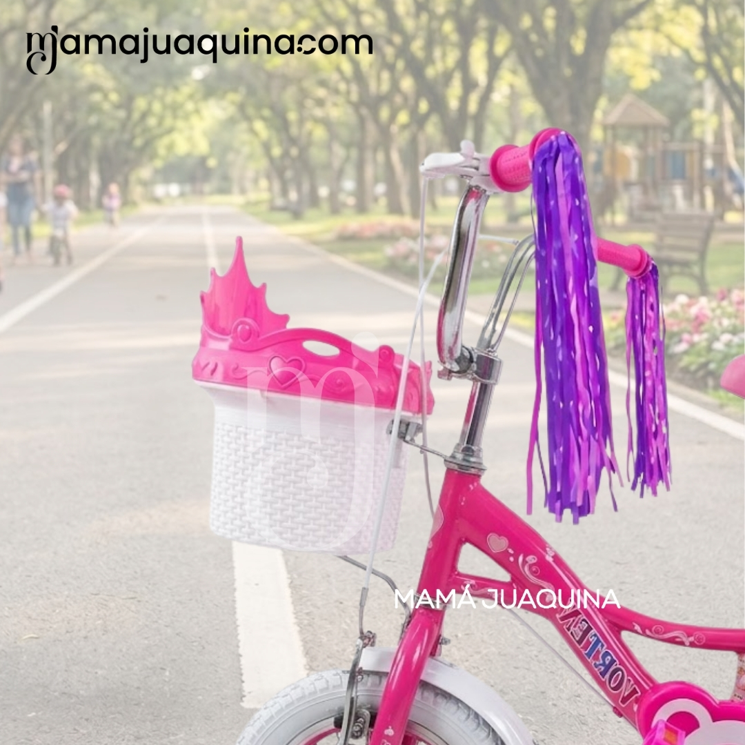 BICICLETA CAMPERA PARA NIÑA ARO 16 «NERY II» CON CANASTA - 4