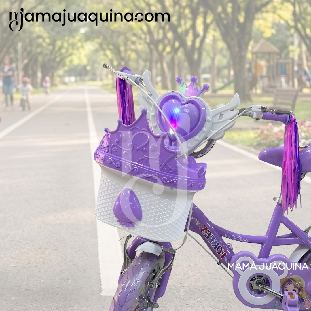 BICICLETA CAMPERA PARA NIÑA ARO 16 «NERY II» CON CANASTA - 4