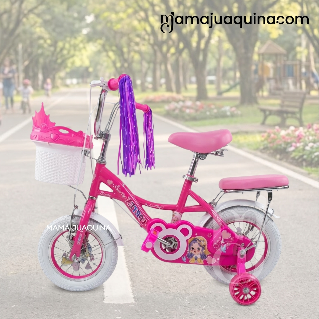 BICICLETA CAMPERA PARA NIÑA ARO 16 «NERY II» CON CANASTA - 6