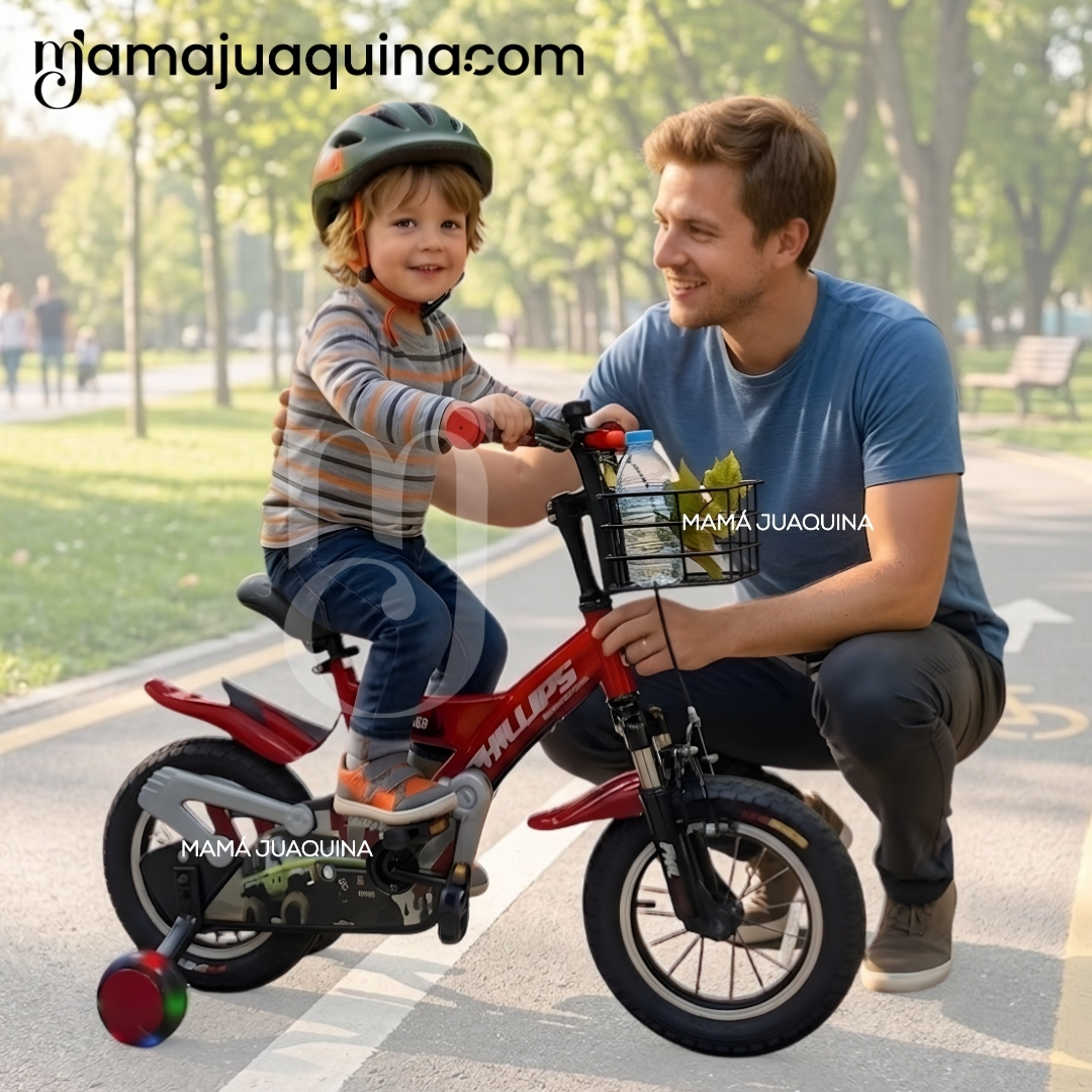BICICLETA PARA NIÑO ARO 12 «PHILLIPS KIDS» CON CANASTA - 2