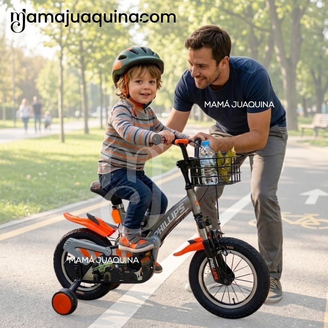 BICICLETA PARA NIÑO ARO 12 «PHILLIPS KIDS» CON CANASTA - 2