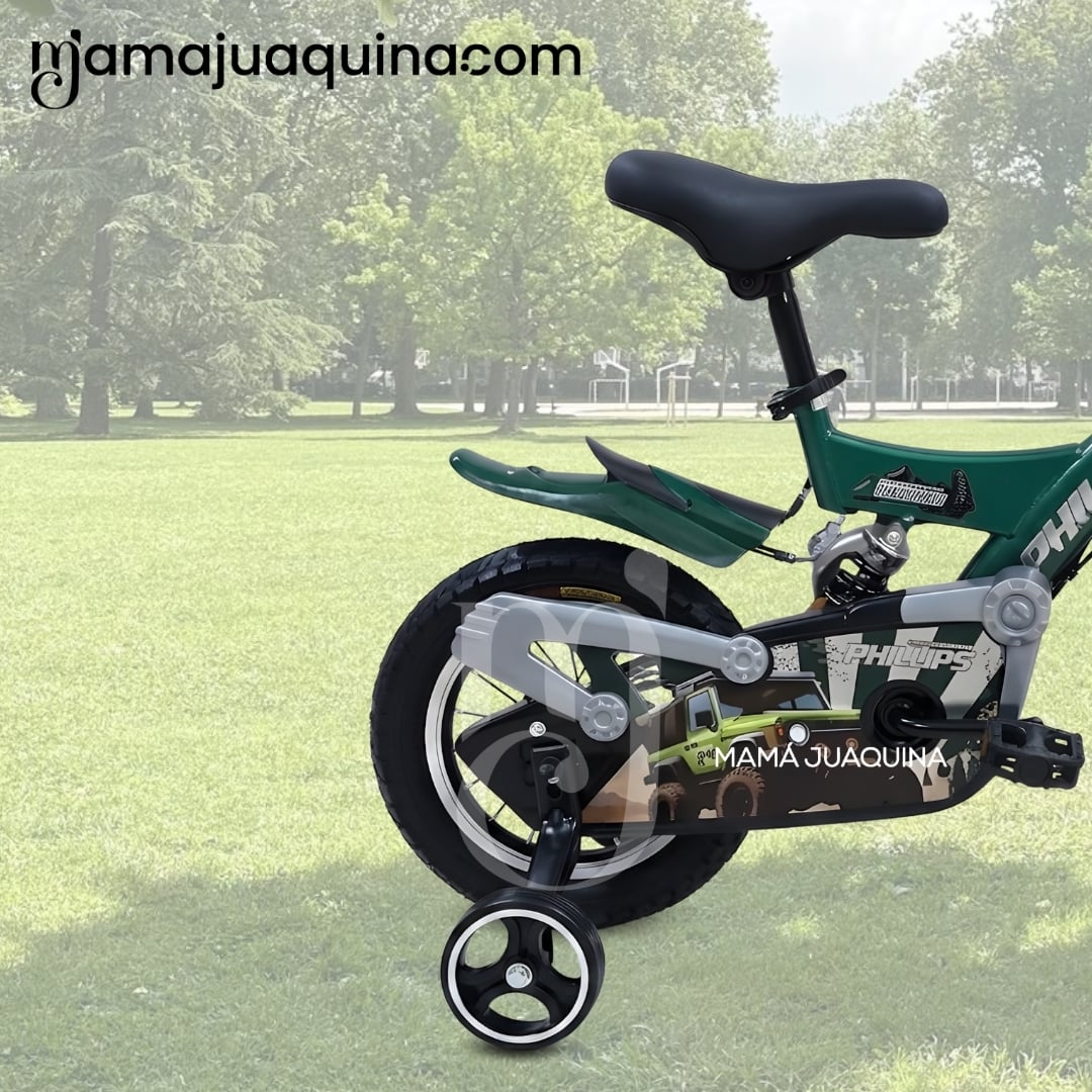 BICICLETA PARA NIÑO ARO 12 «PHILLIPS KIDS» CON CANASTA - 3