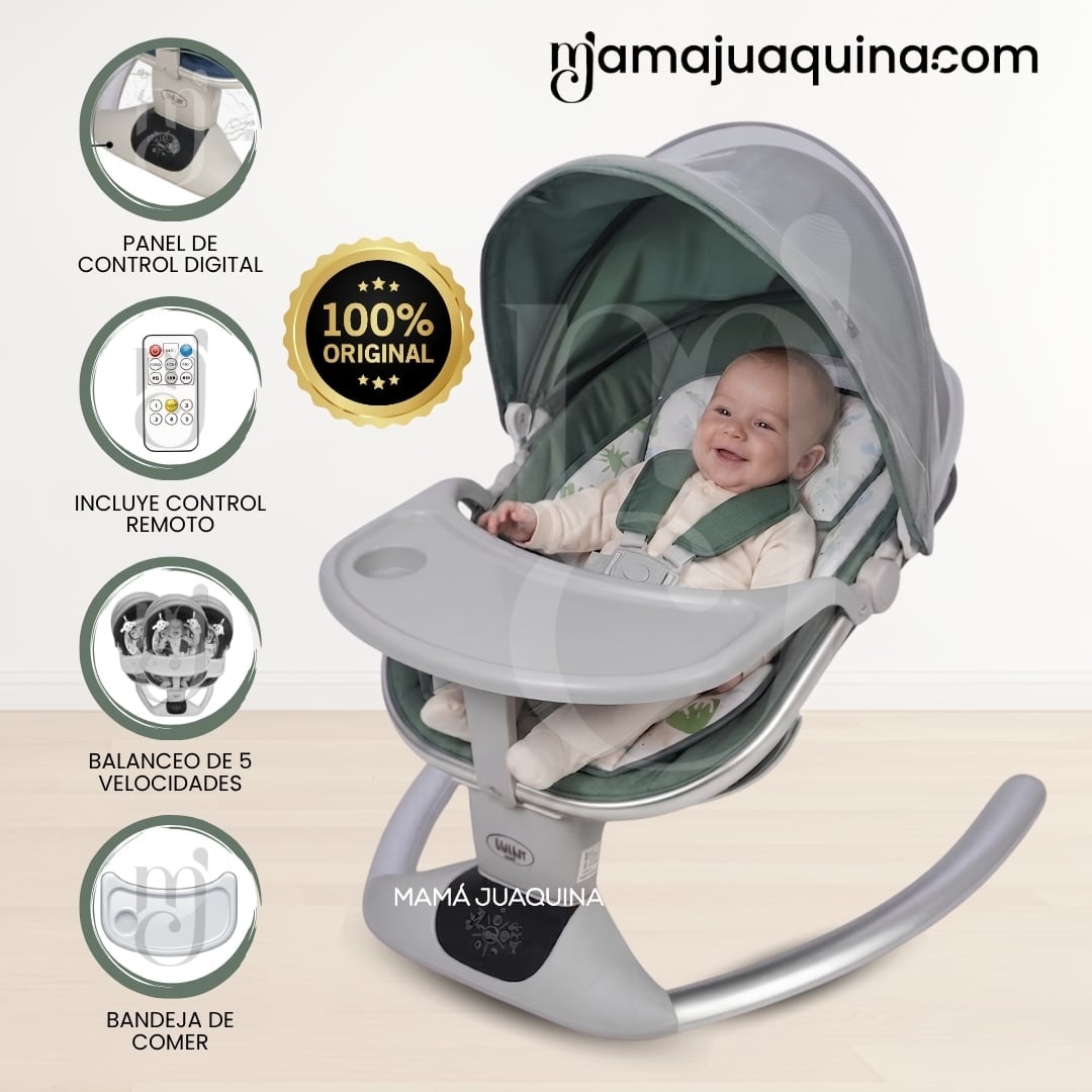 MECEDORA ELÉCTRICA PARA BEBÉS «LUXE NEW» COLECCIÓN EXCLUSIVA - 1