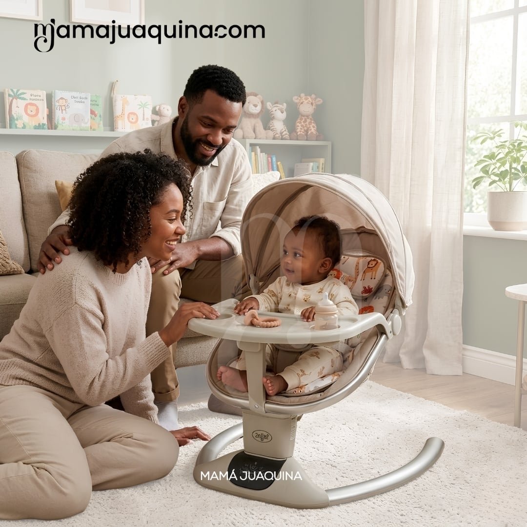 MECEDORA ELÉCTRICA PARA BEBÉS «LUXE NEW» COLECCIÓN EXCLUSIVA - 2