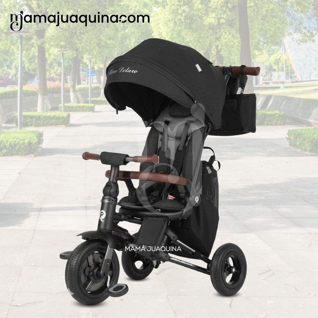 TRICICLO GUIADOR «TOAD» PARA NIÑOS CON BOLSO - 4