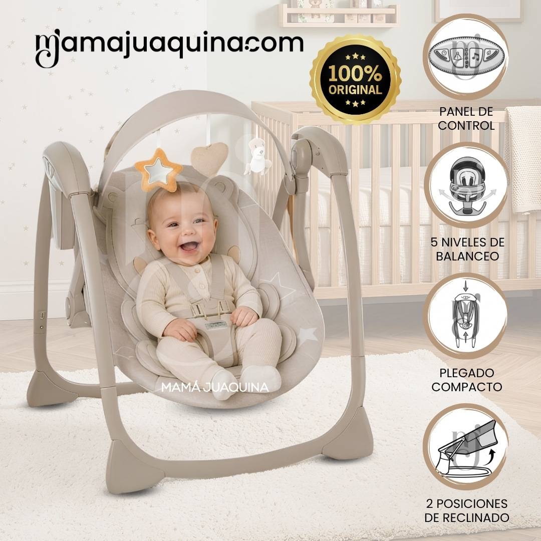 MECEDORA ELÉCTRICA PARA BEBÉS «KRIS-IS» COLECCIÓN LIMITADA - 1