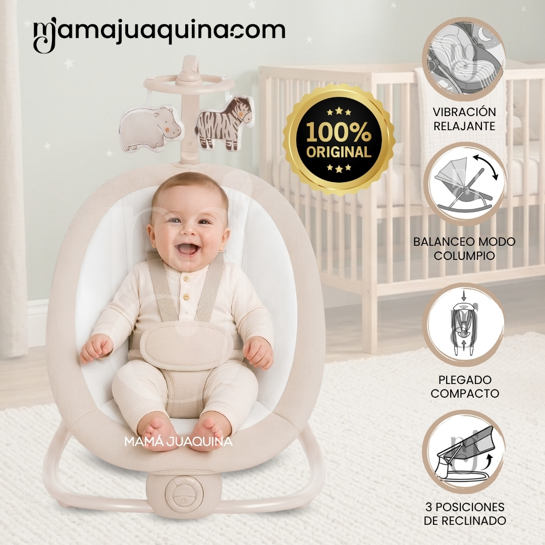 MECEDORA ELÉCTRICA PARA BEBÉS «BRINA» COLECCIÓN ESPECIAL - 1
