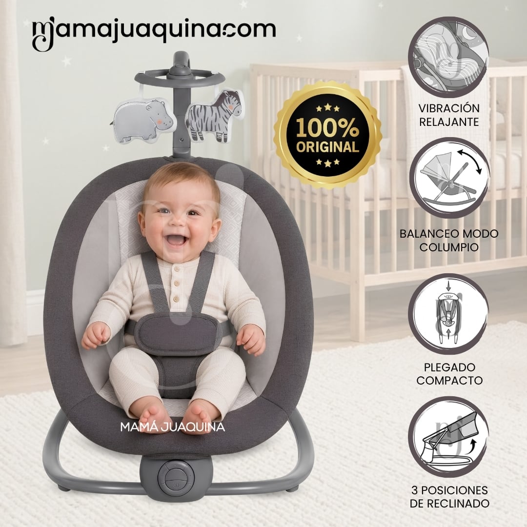 MECEDORA ELÉCTRICA PARA BEBÉS «BRINA» COLECCIÓN ESPECIAL - 1