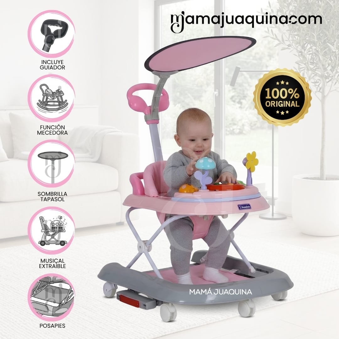 ANDADOR MECEDORA CON TABLERO DIDÁCTICO «TITI» EDICIÓN LIMITADA - 1