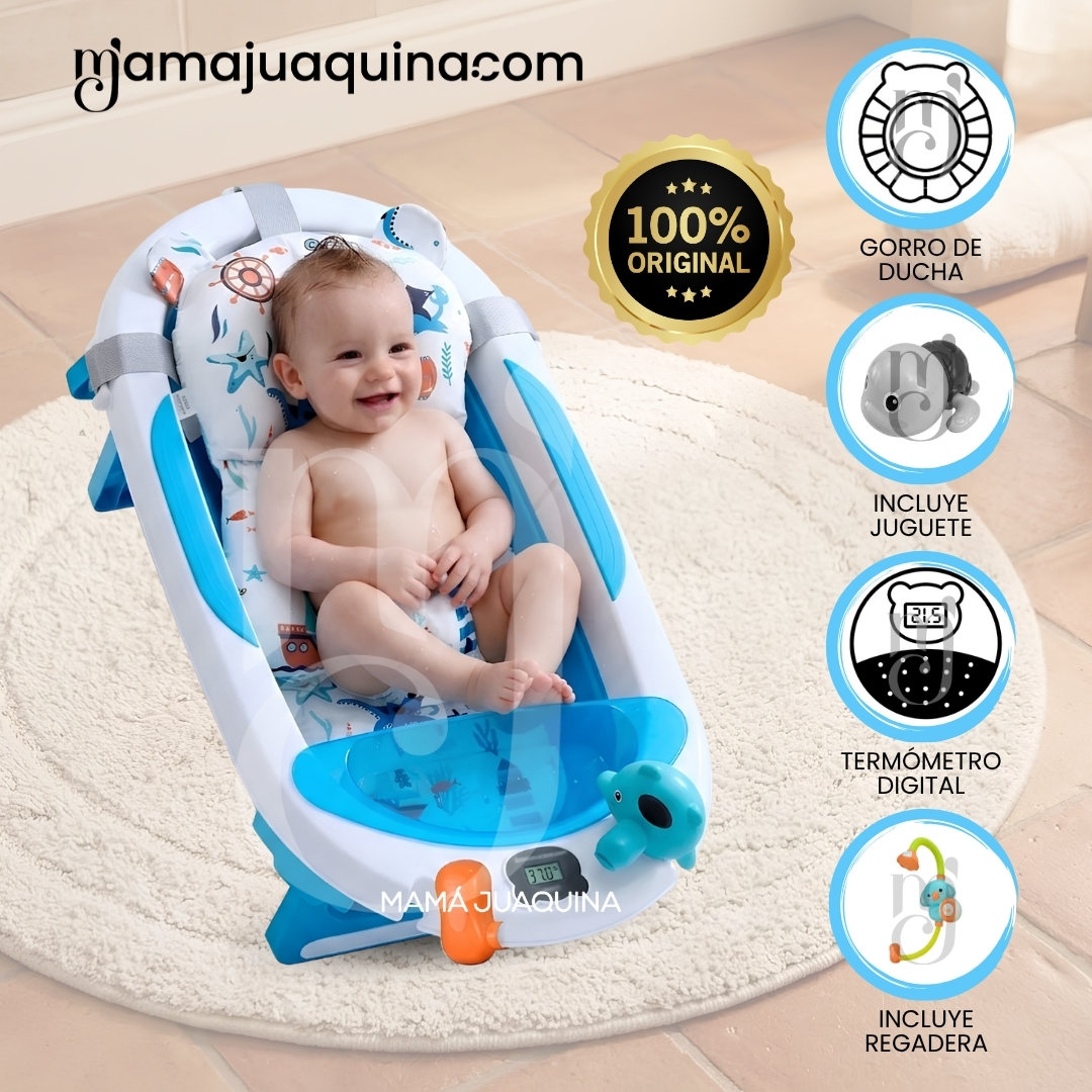 BAÑERA PLEGABLE PARA BEBÉ «NEMO» COLECCIÓN PREMIUM - 1