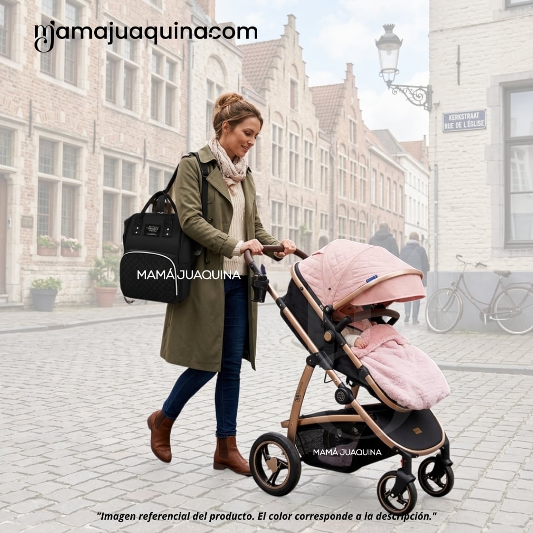 COCHE MOISÉS TRAVEL SYSTEM «SPEED PRINCE» CON PORTABEBÉ Y MOCHILA PAÑALERA - 2