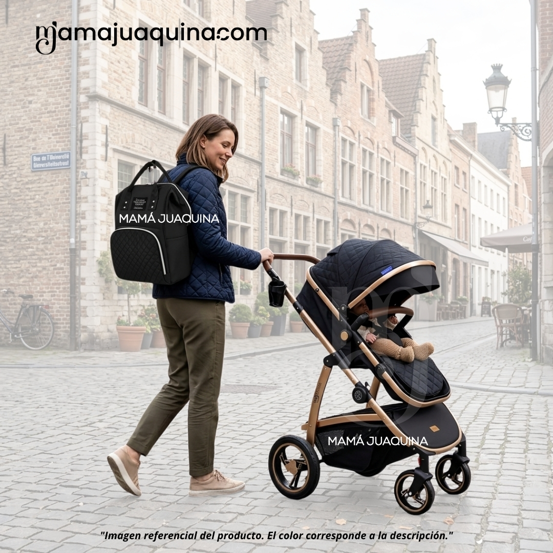 COCHE MOISÉS TRAVEL SYSTEM «SPEED PRINCE» CON PORTABEBÉ Y MOCHILA PAÑALERA - 2