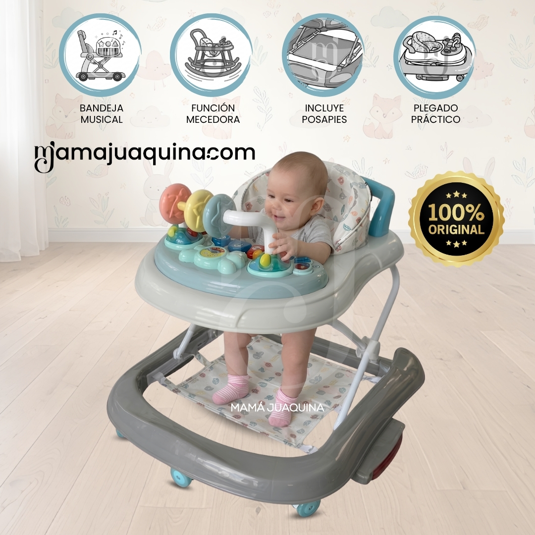 ANDADOR MECEDORA CON TABLERO DIDÁCTICO «PIKARON» EDICIÓN ESPECIAL - 1