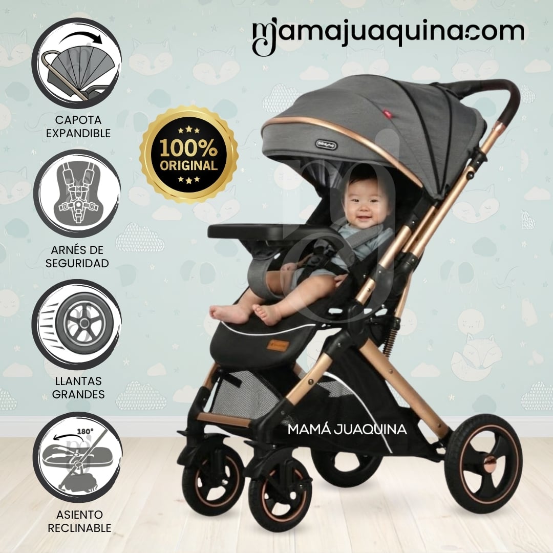 COCHE CUNA DE LUJO «LUKAS» EDICIÓN EXCLUSIVA BLUE - 1