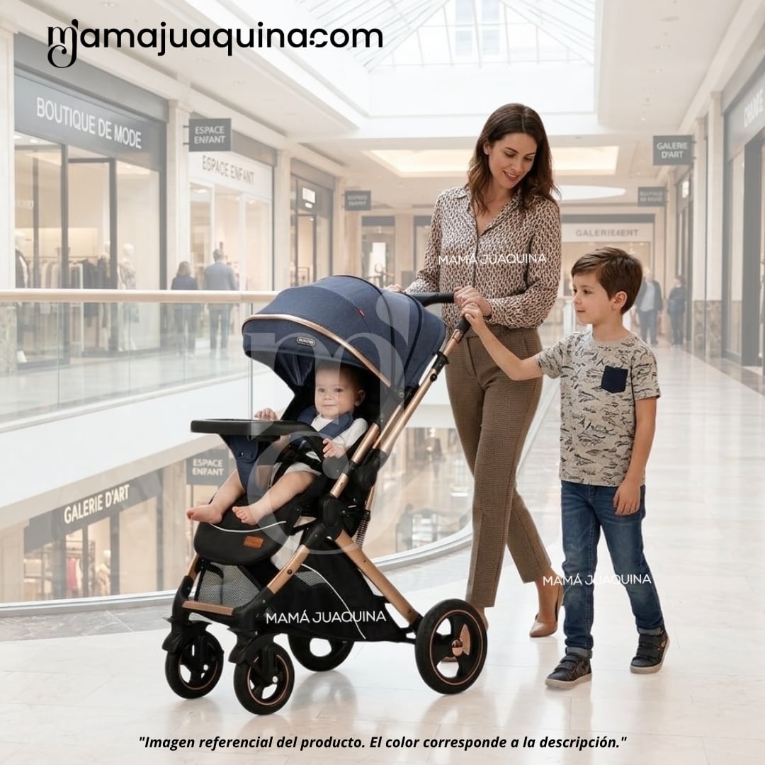COCHE CUNA DE LUJO «LUKAS» EDICIÓN EXCLUSIVA BLUE - 2