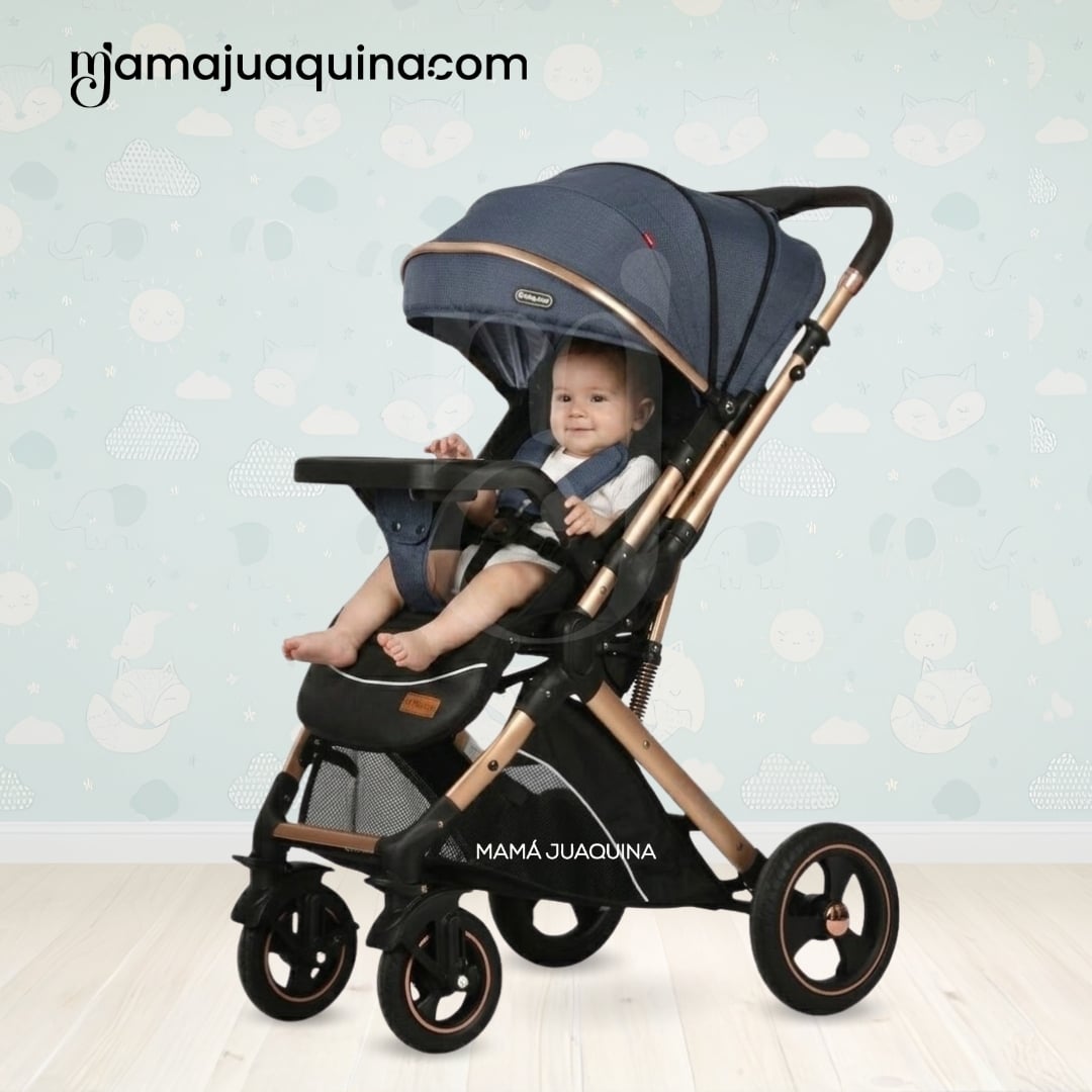 COCHE CUNA DE LUJO «LUKAS» EDICIÓN EXCLUSIVA BLUE - 4