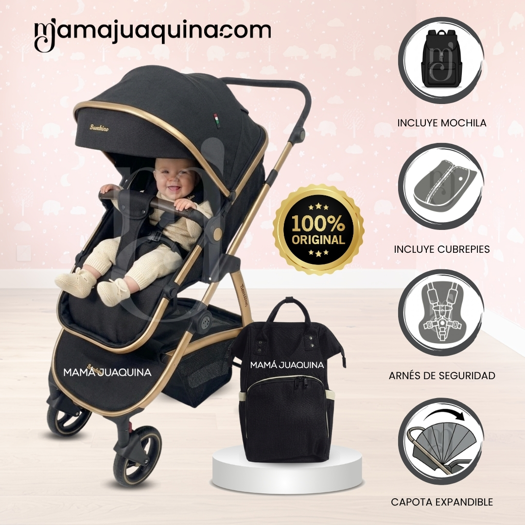 COCHE MOISÉS TRAVEL SYSTEM «SPEED PRINCE MINUS» CON MOCHILA PAÑALERA - 1
