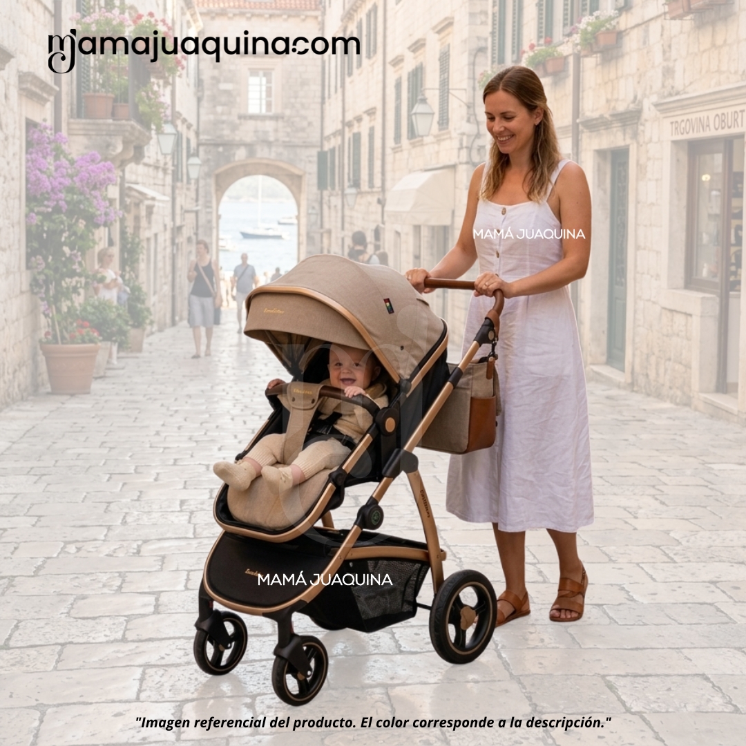 COCHE MOISÉS TRAVEL SYSTEM «SPEED PRINCE MINUS» CON MOCHILA PAÑALERA - 2