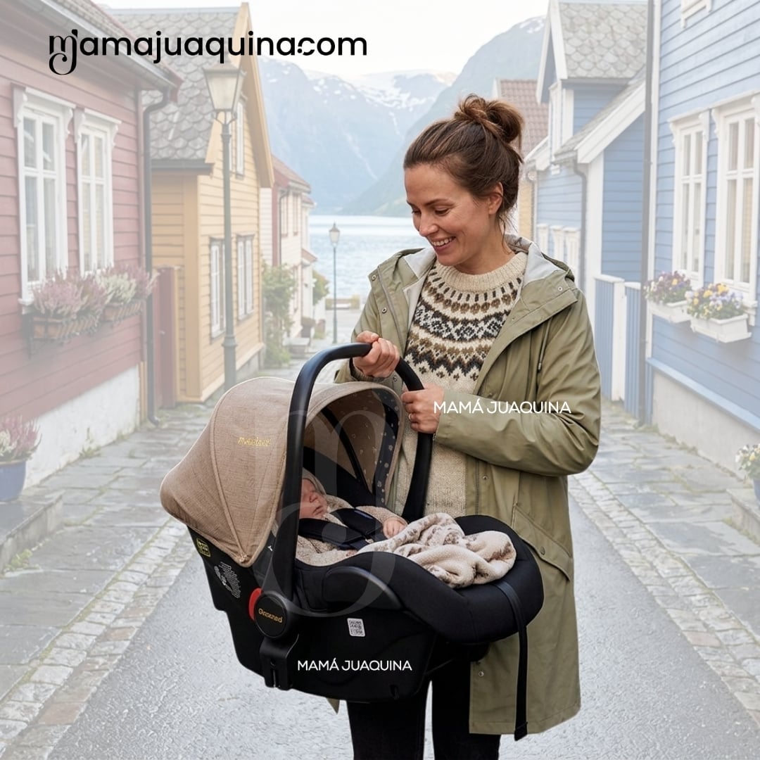 COCHE MOISÉS TRAVEL SYSTEM «SPEED PRINCE PLUS» CON MOCHILA PAÑALERA Y PORTABEBÉ - 5