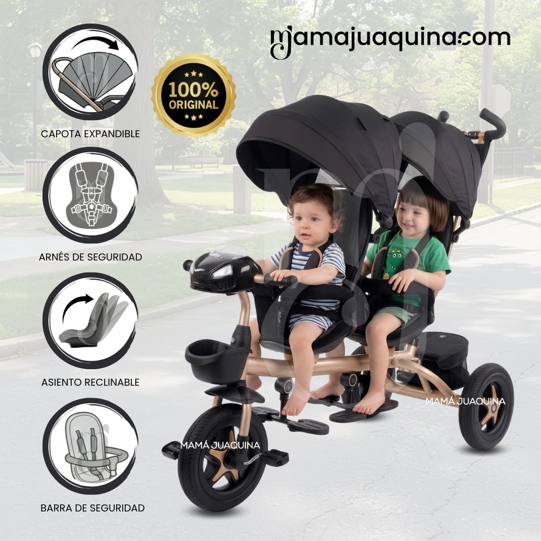 TRICICLO GUIADOR GEMELAR «TWIN RACE» EDICIÓN LIMITADA - 1