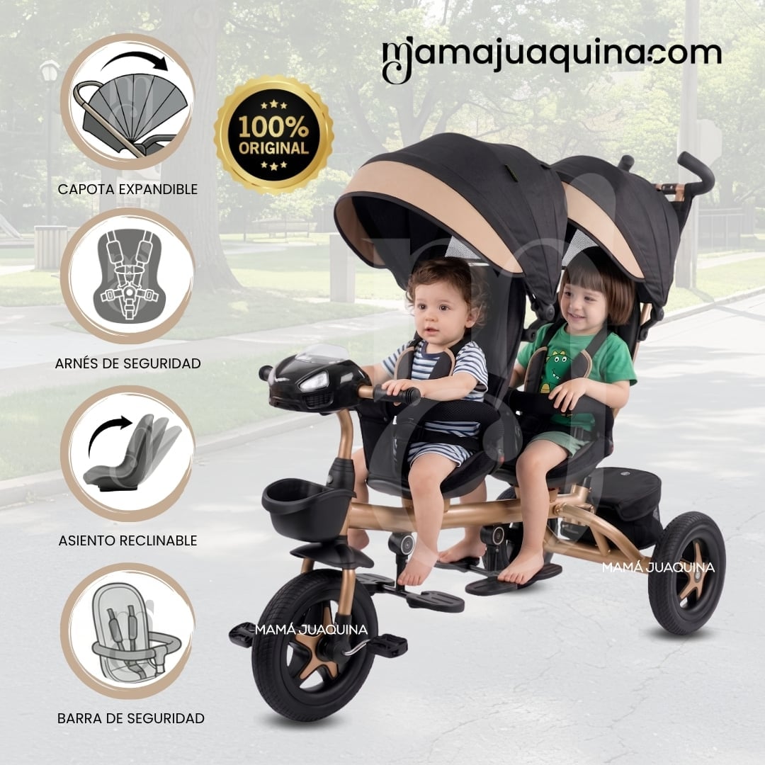 TRICICLO GUIADOR GEMELAR «TWIN RACE» EDICIÓN LIMITADA - 1