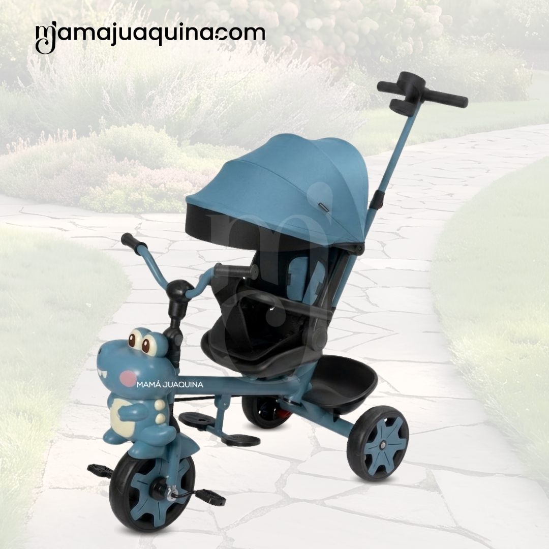 TRICICLO GUIADOR «CROCODILE» EDICIÓN ESPECIAL SKY BLUE - 4