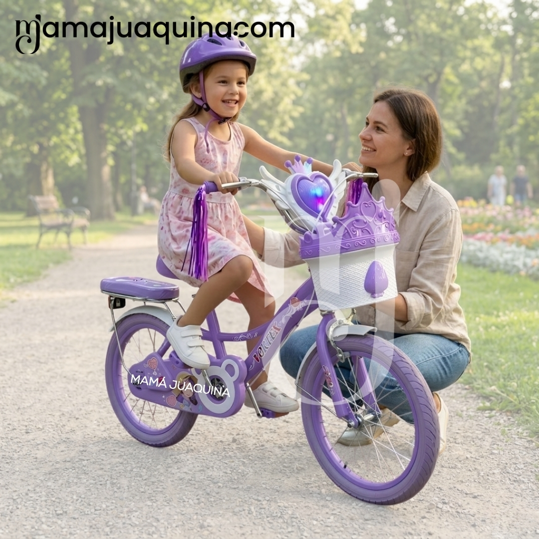 BICICLETA CAMPERA PARA NIÑA ARO 12 «NERY» CON CANASTA - 2