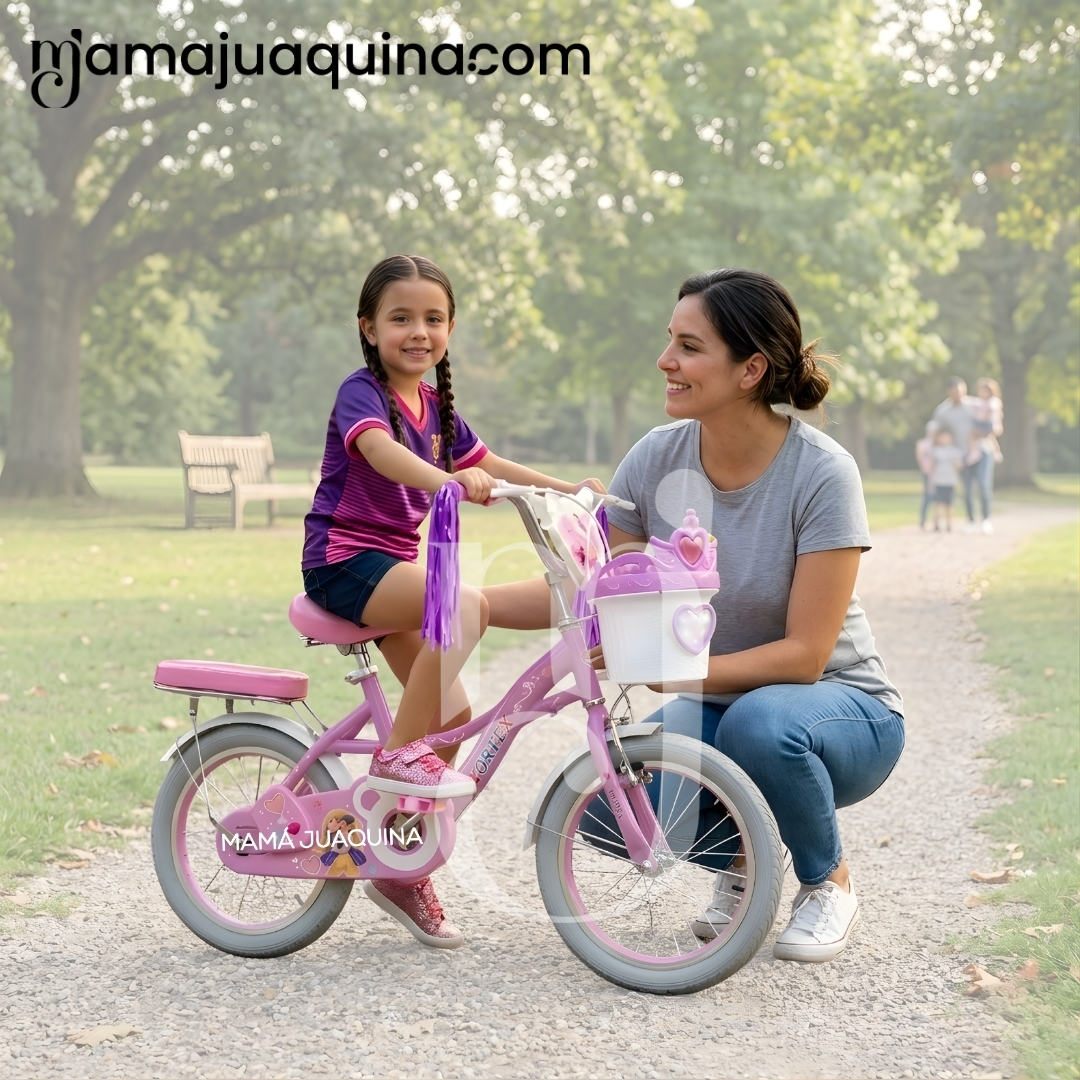 BICICLETA CAMPERA PARA NIÑA ARO 12 «NERY» CON CANASTA - 2