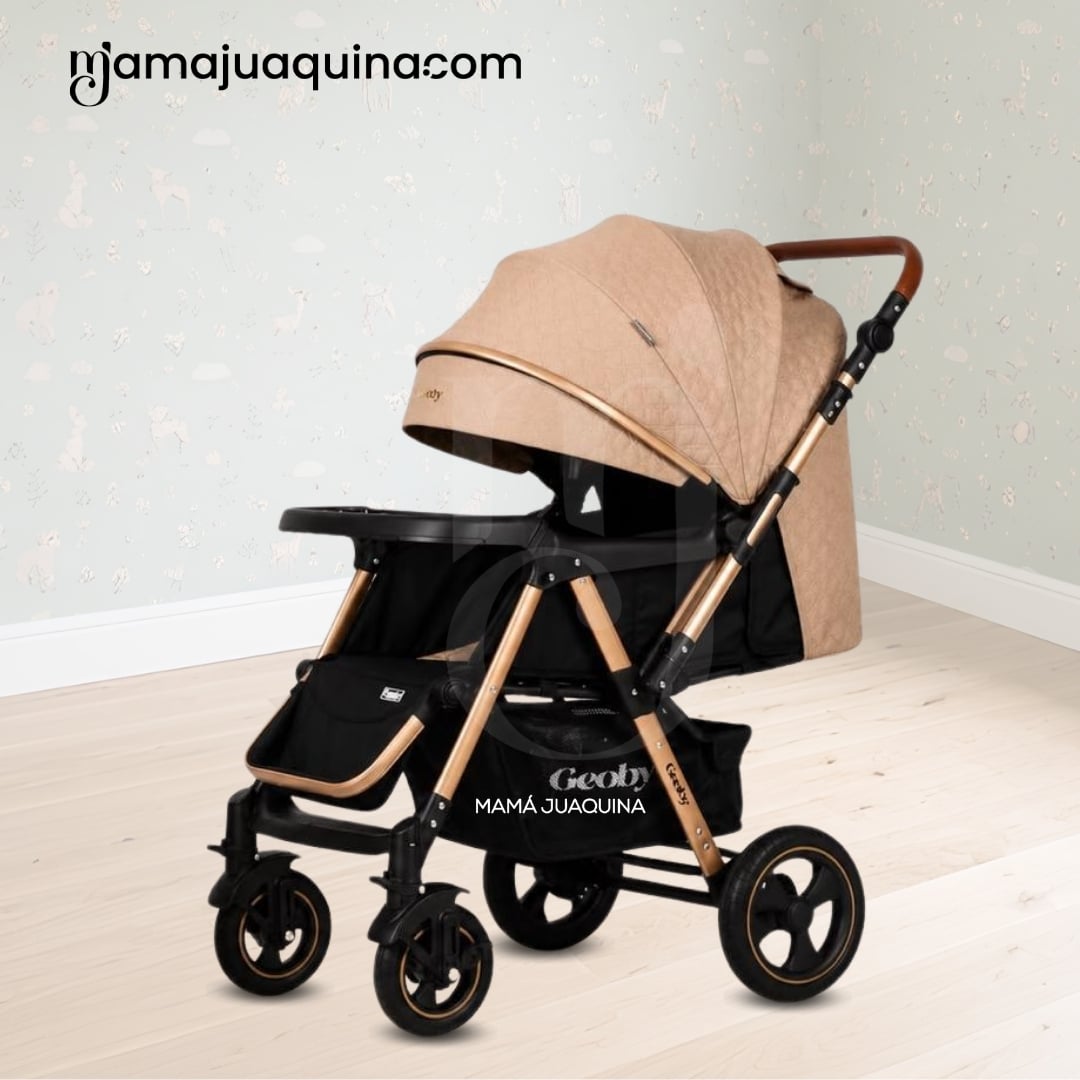COCHE CUNA DE LUJO «GEOBY» CON MOCHILA - 3