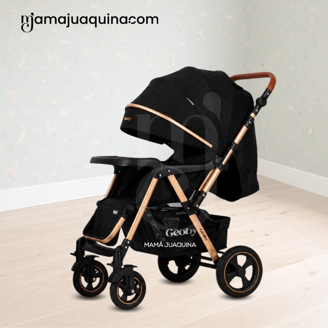 COCHE CUNA DE LUJO «GEOBY» CON MOCHILA - 3