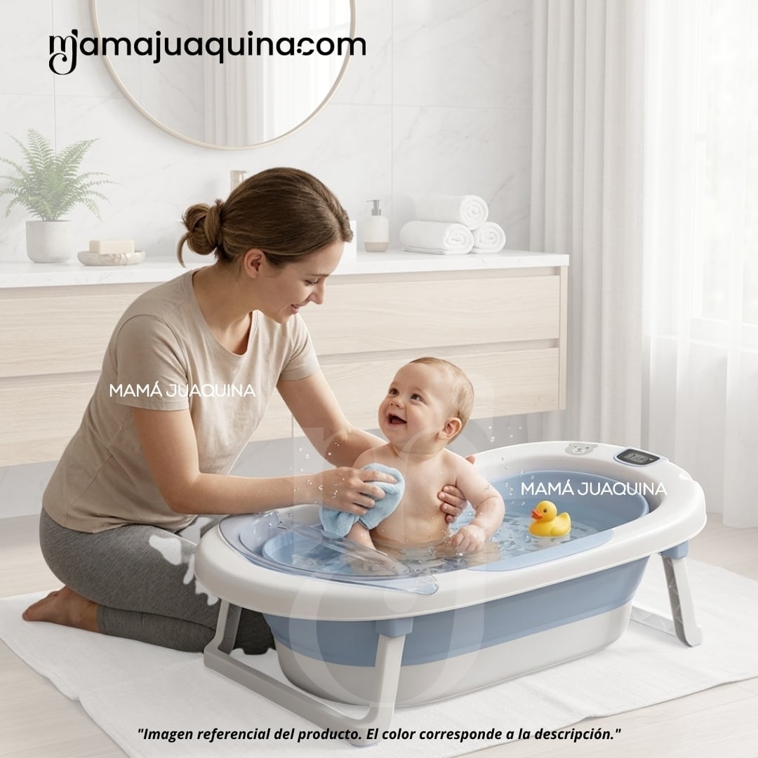 BAÑERA PLEGABLE PARA BEBÉ «JADDE PLUS» CON ACCESORIOS - 2