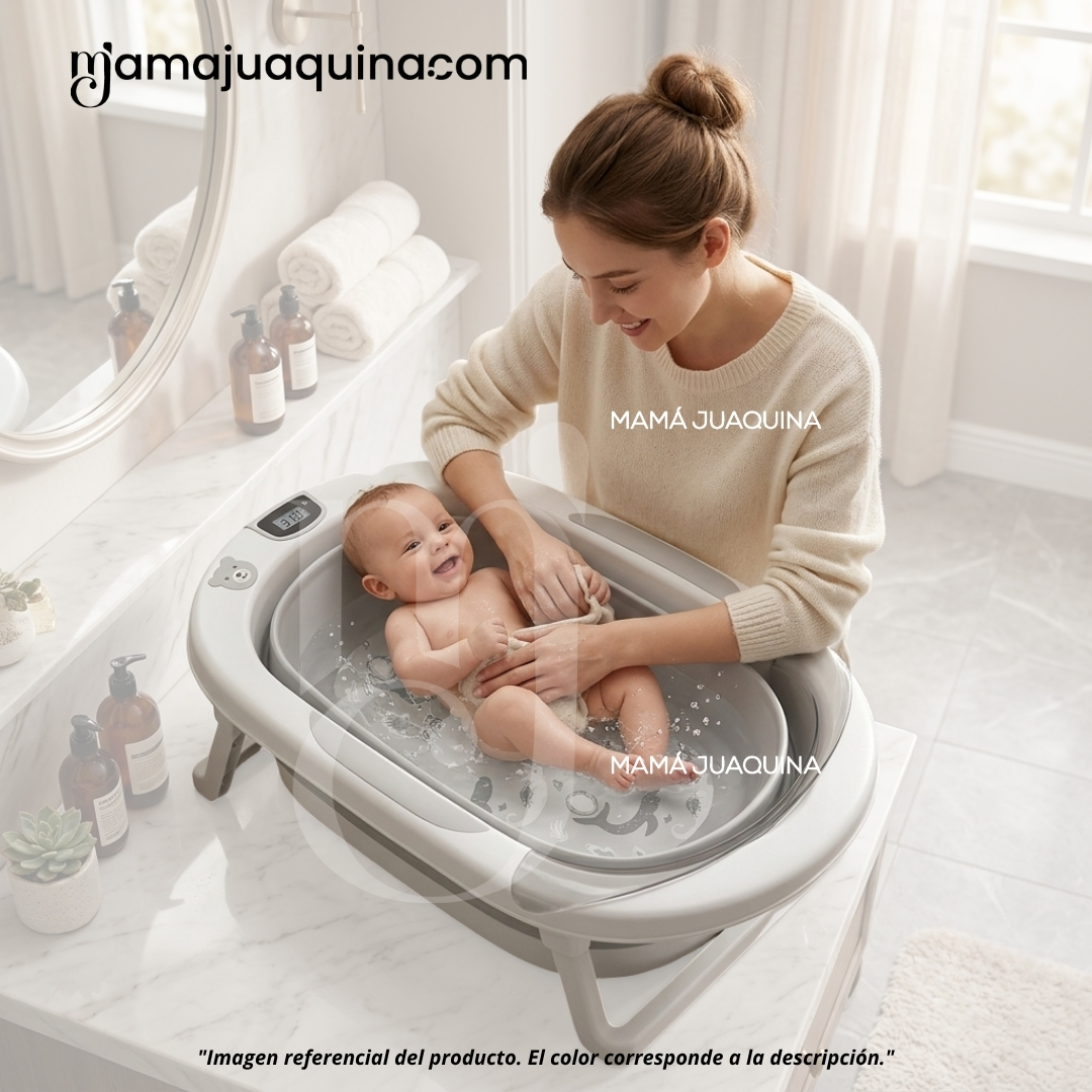 BAÑERA PLEGABLE PARA BEBÉ «JADDE PLUS» CON ACCESORIOS - 2