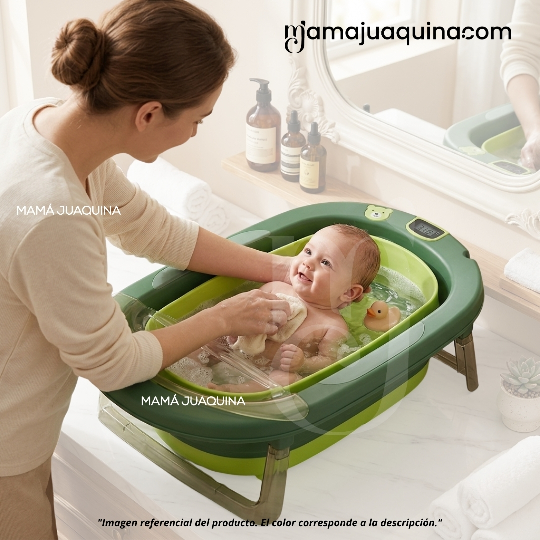 BAÑERA PLEGABLE PARA BEBÉ «JADDE PLUS» CON ACCESORIOS - 2
