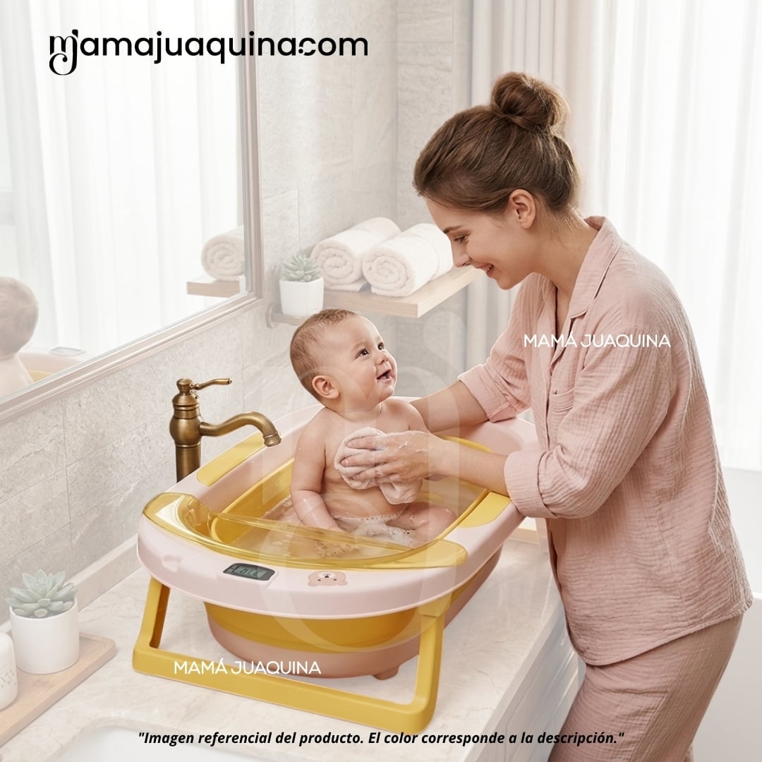 BAÑERA PLEGABLE PARA BEBÉ «JADDE PLUS» CON ACCESORIOS - 2