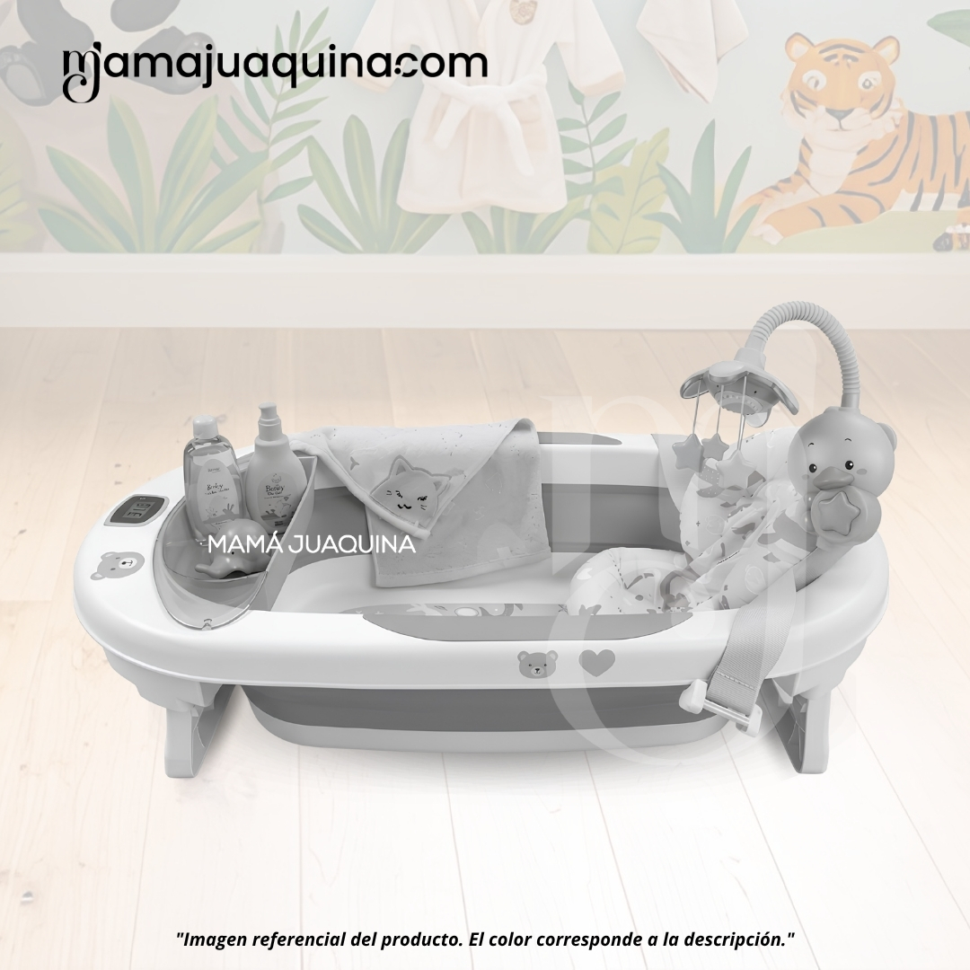 BAÑERA PLEGABLE PARA BEBÉ «JADDE PLUS» CON ACCESORIOS - 4