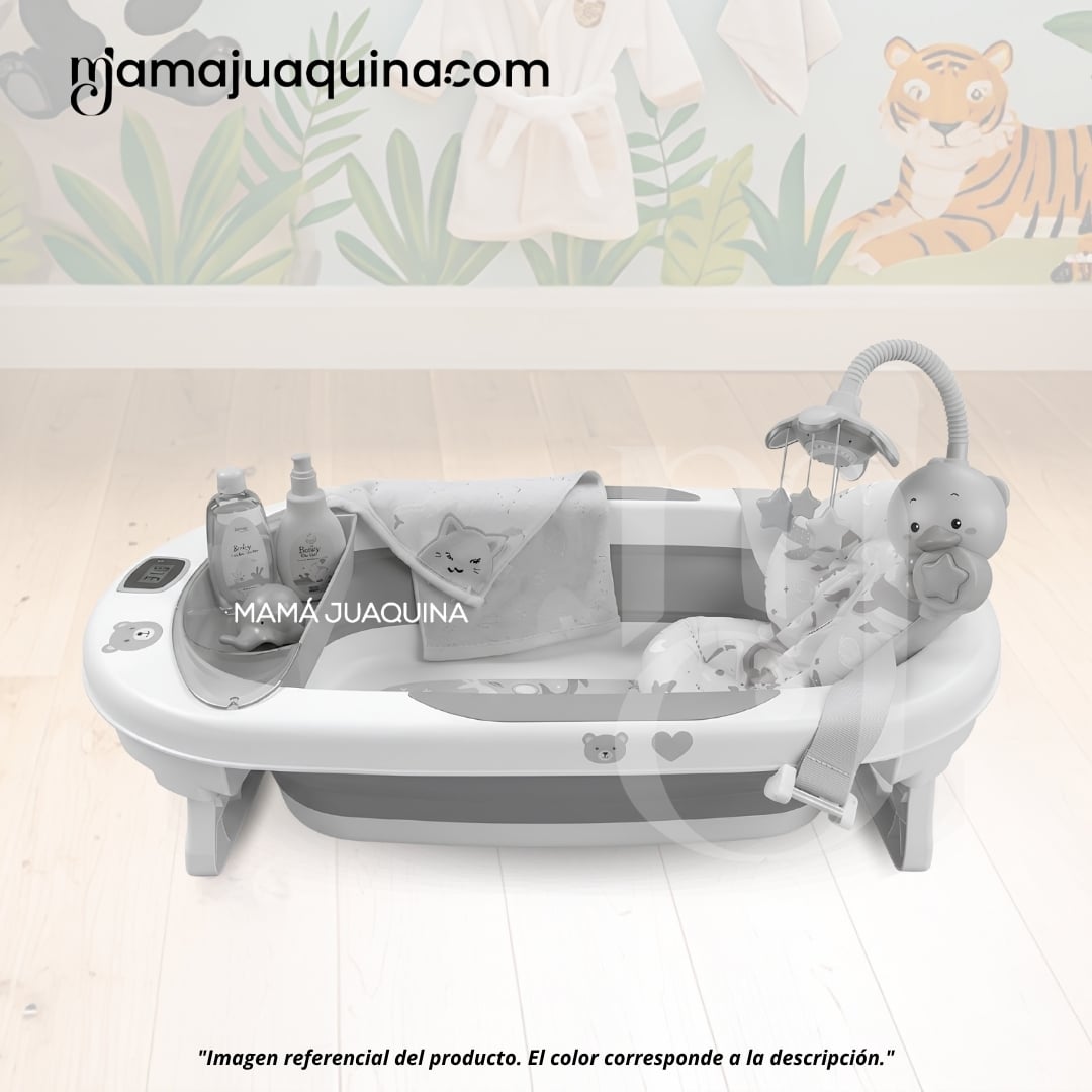 BAÑERA PLEGABLE PARA BEBÉ «JADDE PLUS» CON ACCESORIOS - 4