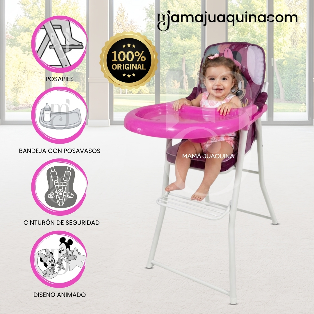 SILLA DE COMER PLEGABLE «MOUSKA» CON DISEÑO RATÓN - 1
