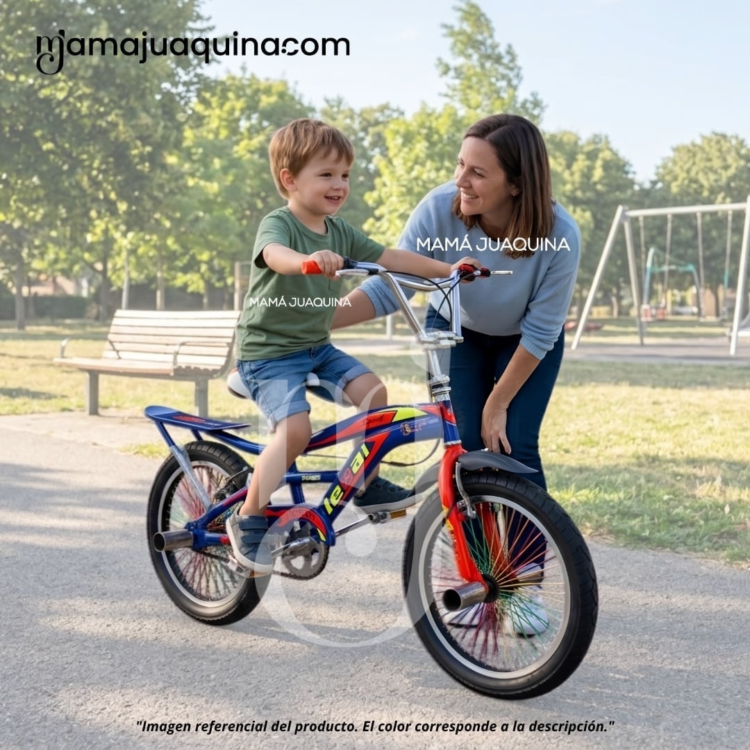 BICICLETA BMX PARA NIÑO «VOLT» ARO 16 COLECCIÓN EXCLUSIVA BLUE Y ORANGE - 2