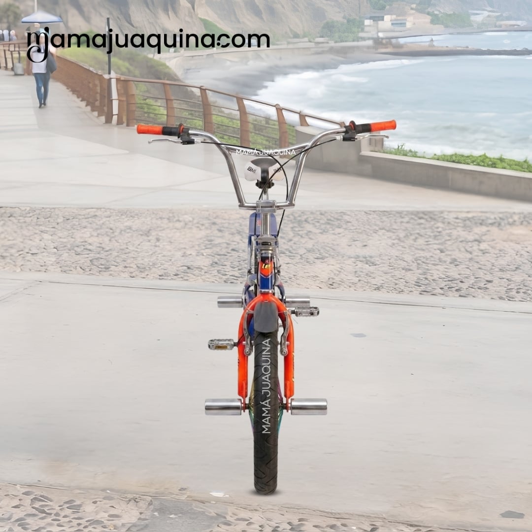 BICICLETA BMX PARA NIÑO «VOLT» ARO 16 COLECCIÓN EXCLUSIVA BLUE Y ORANGE - 4