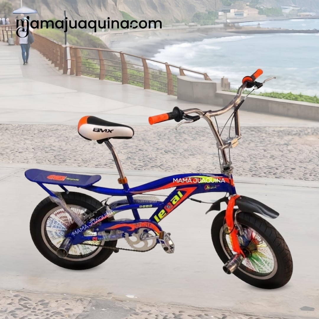 BICICLETA BMX PARA NIÑO «VOLT» ARO 16 COLECCIÓN EXCLUSIVA BLUE Y ORANGE - 5