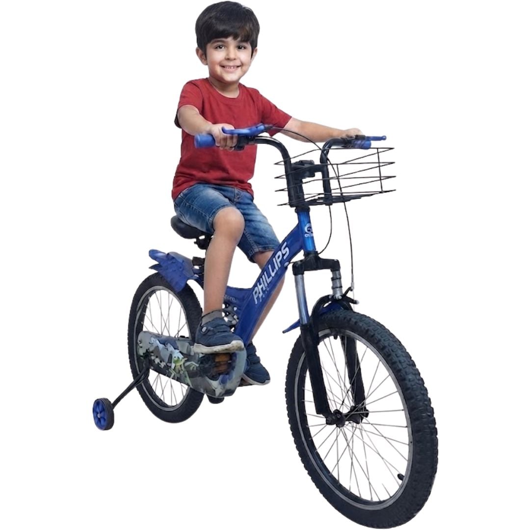 BICICLETA PARA NIÑO ARO 20 «PHILLIPS KING» CON CANASTA GREEN - 1